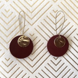Boucles d'oreille en cuir...