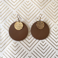 Boucles d'oreille en cuir...
