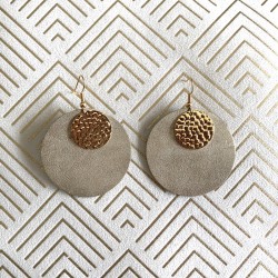 Boucles d'oreille en cuir...